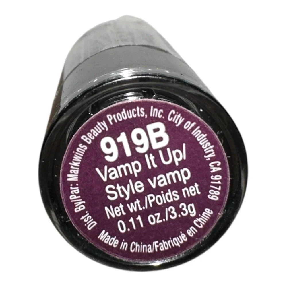 Wet n Wild Lipstick 919B Vamp It Up Semi Matte Cream Finish Longwear Lipstick